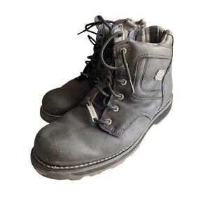 Harley Davidson Biker Motorcycle Boots Mens Size 12 Black D906040
